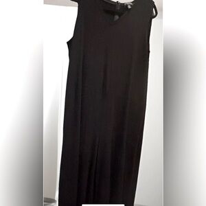 Eileen fisher Sleeveless jersey jumpsuit Black with ‘V’neck size 1X